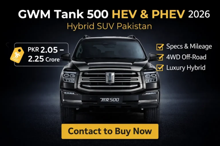 GWM TANK 500 HEV AND PHEV PRICE IN PAKISTAN