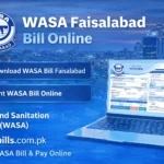 WASA Faisalabad Bill Online 2026
