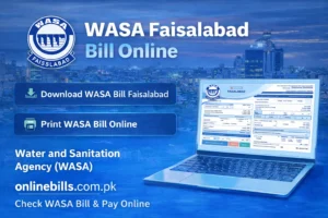 WASA Faisalabad Bill Online 2026
